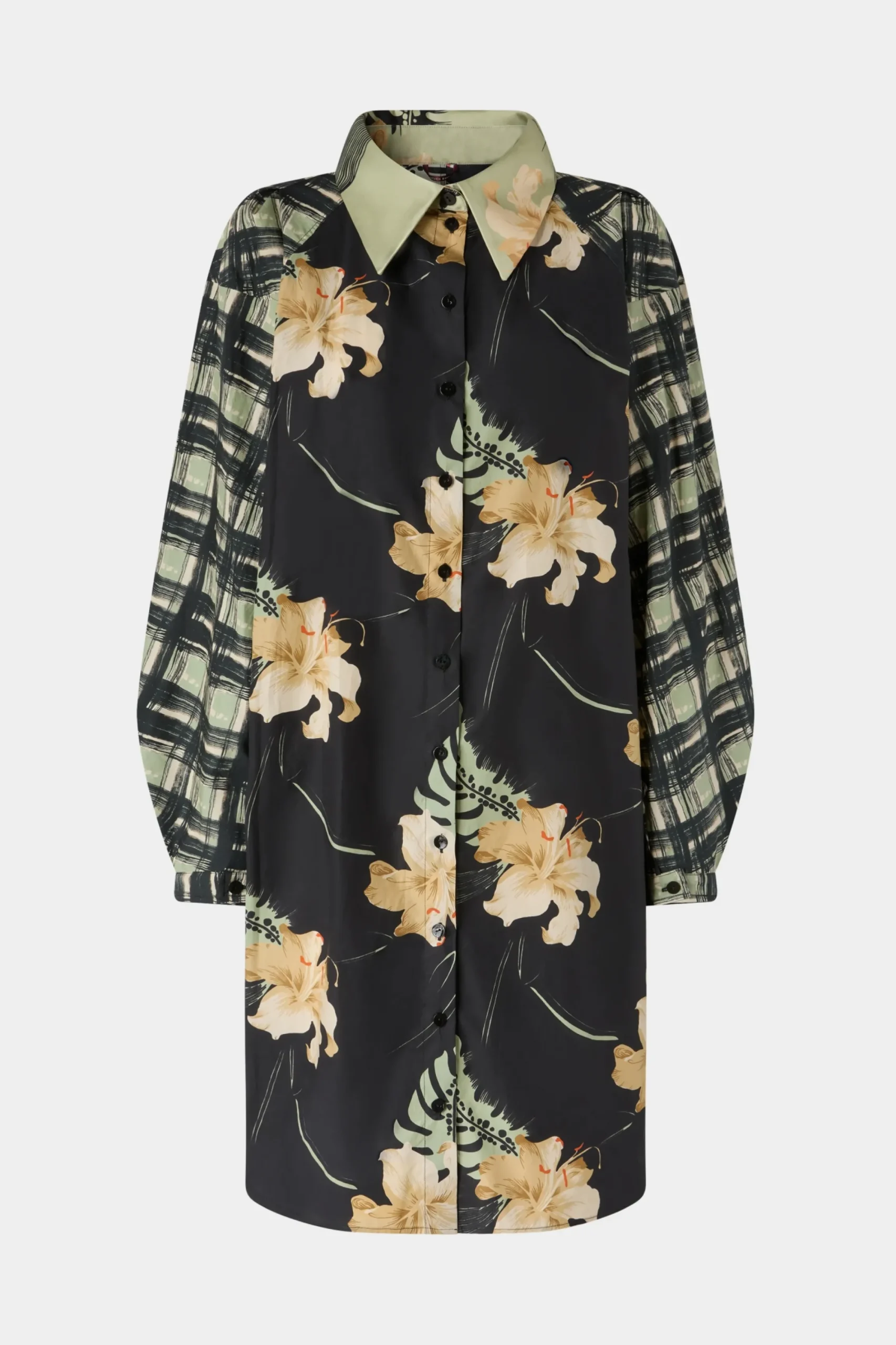 Fashion Abito Camicia Stampa Ibiscus Donna Camicie E Bluse