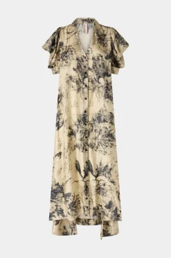 Discount Abito Lungo Stampa Tropicale Donna Abiti