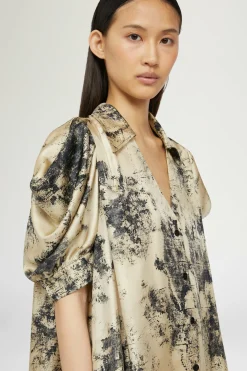 Discount Abito Lungo Stampa Tropicale Donna Abiti