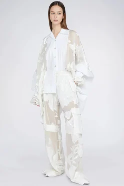Fashion Bianca Donna Pantaloni