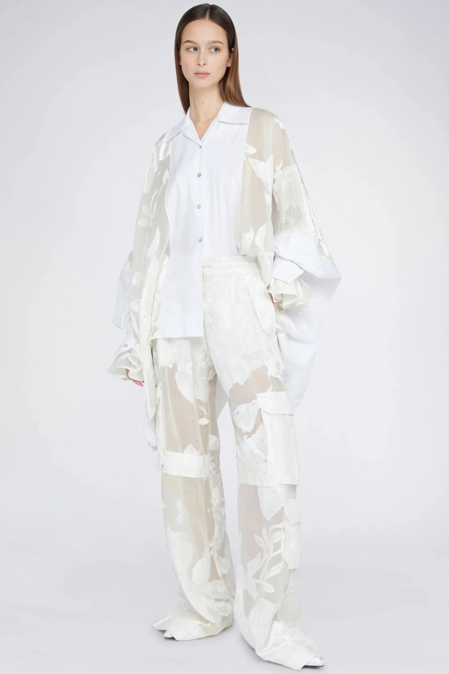 Fashion Bianca Donna Pantaloni