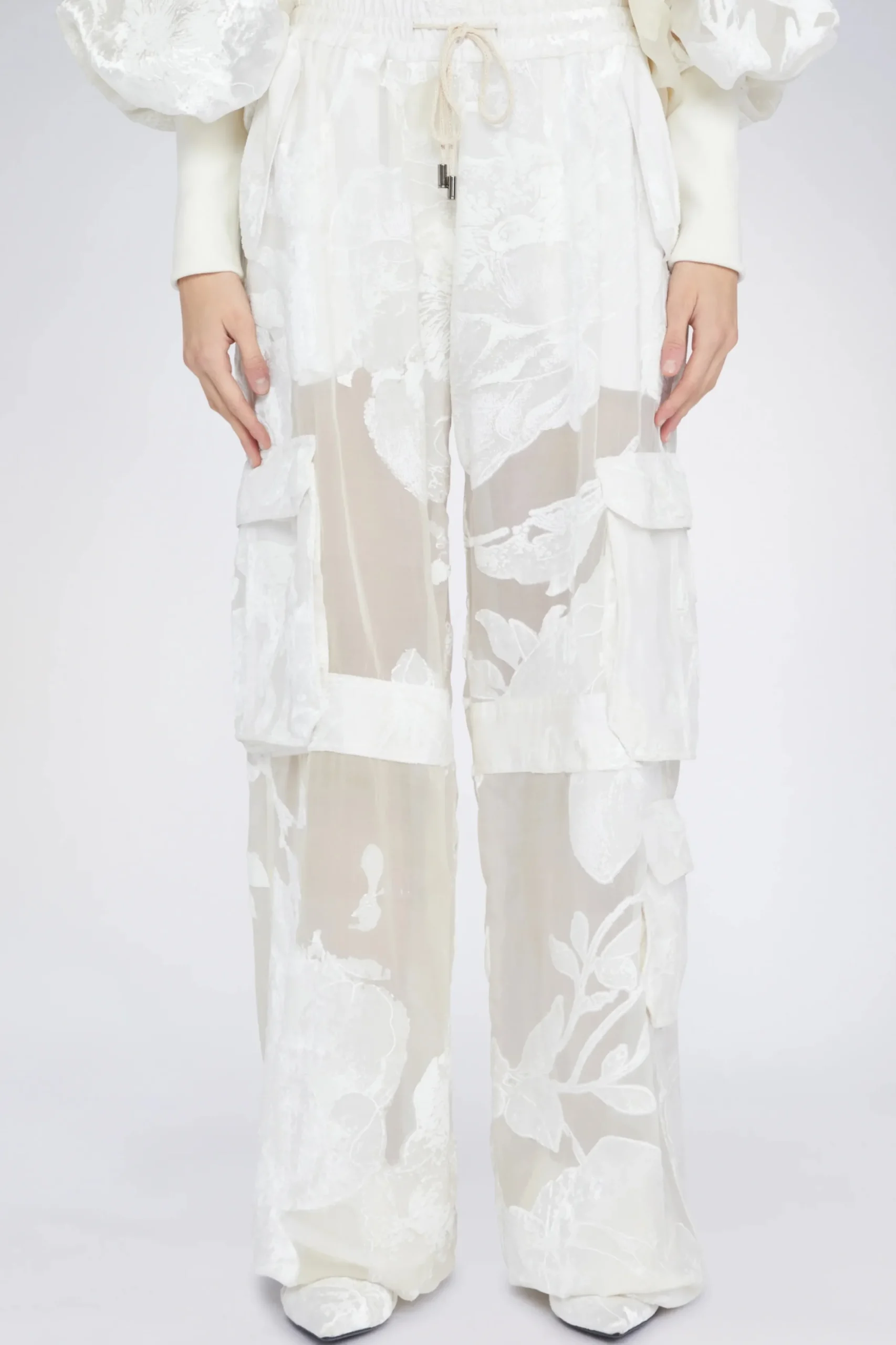 Fashion Bianca Donna Pantaloni