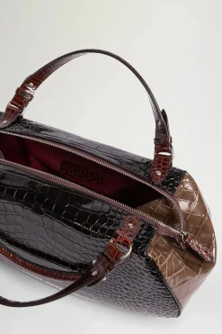 Clearance Borsa Antine Nera e Marrone Donna Borse