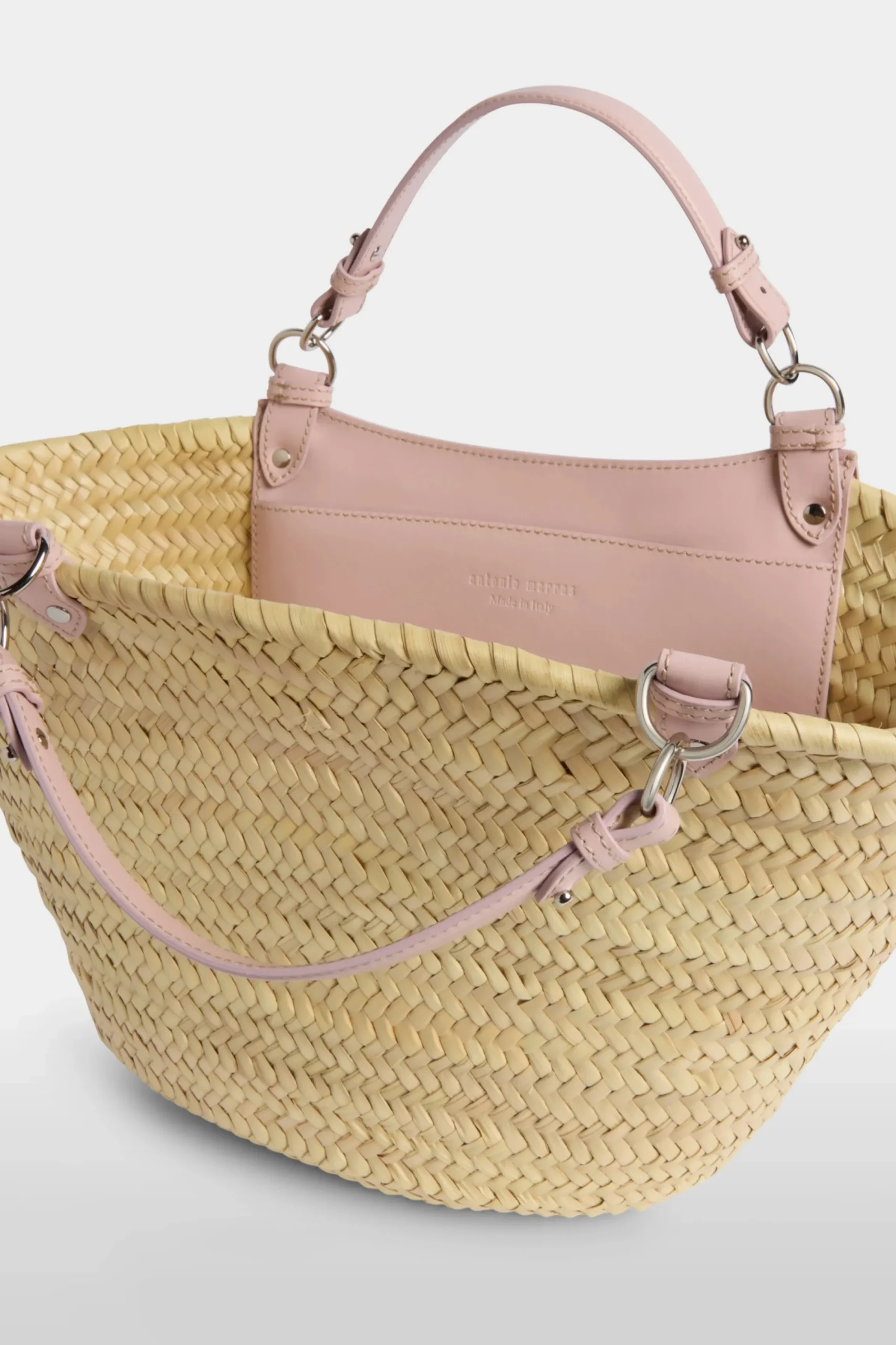 Outlet Borsa di Paglia Grande Rosa Donna Borse