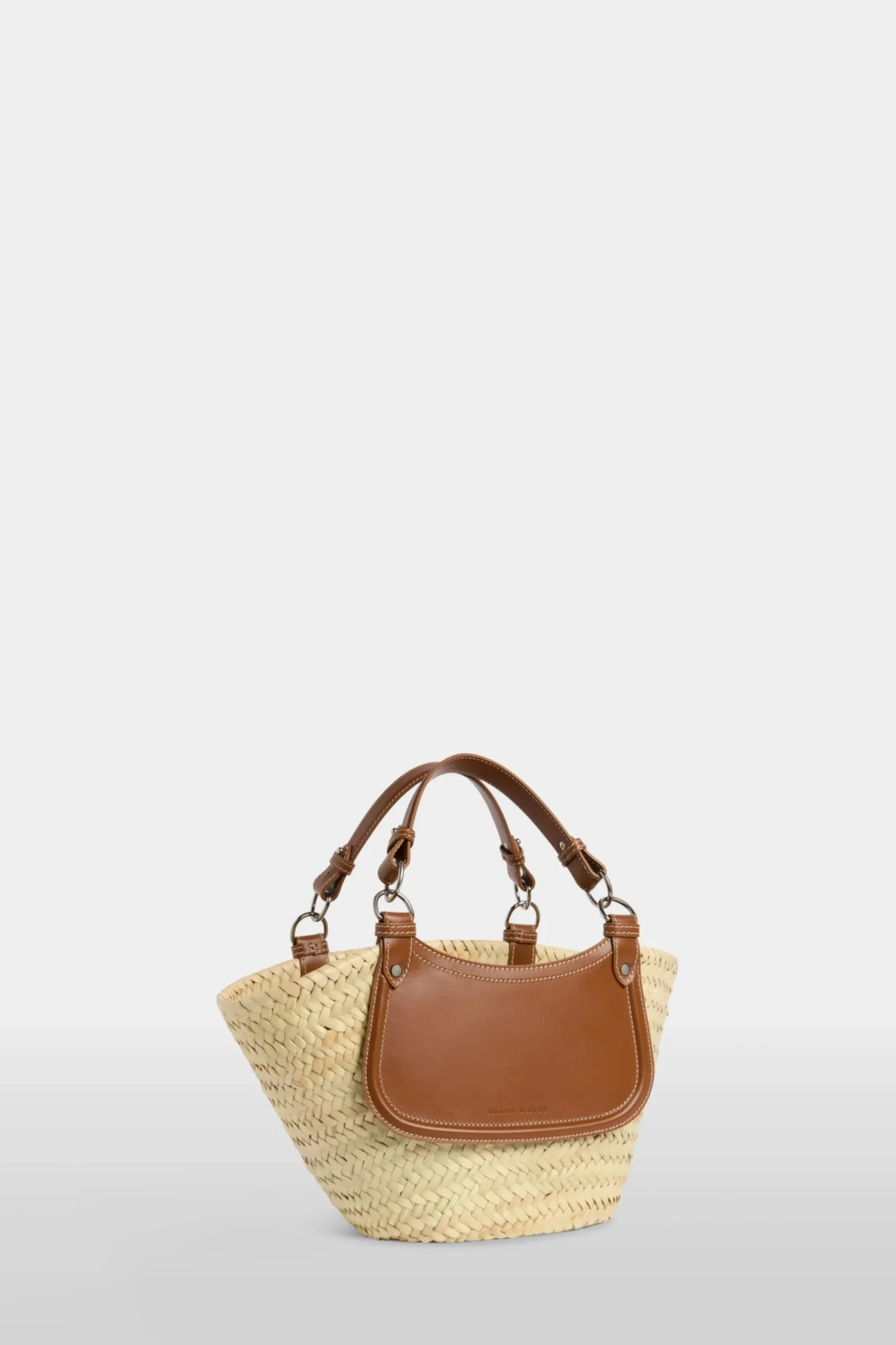 New Borsa di Paglia Media Marrone Donna Borse