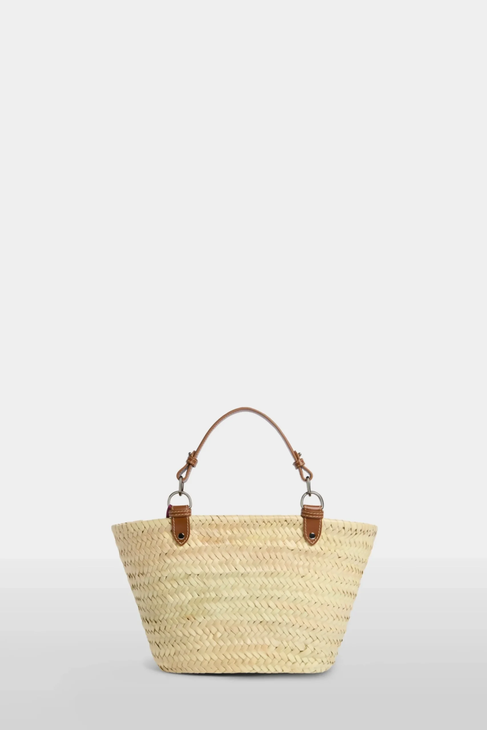 New Borsa di Paglia Media Marrone Donna Borse