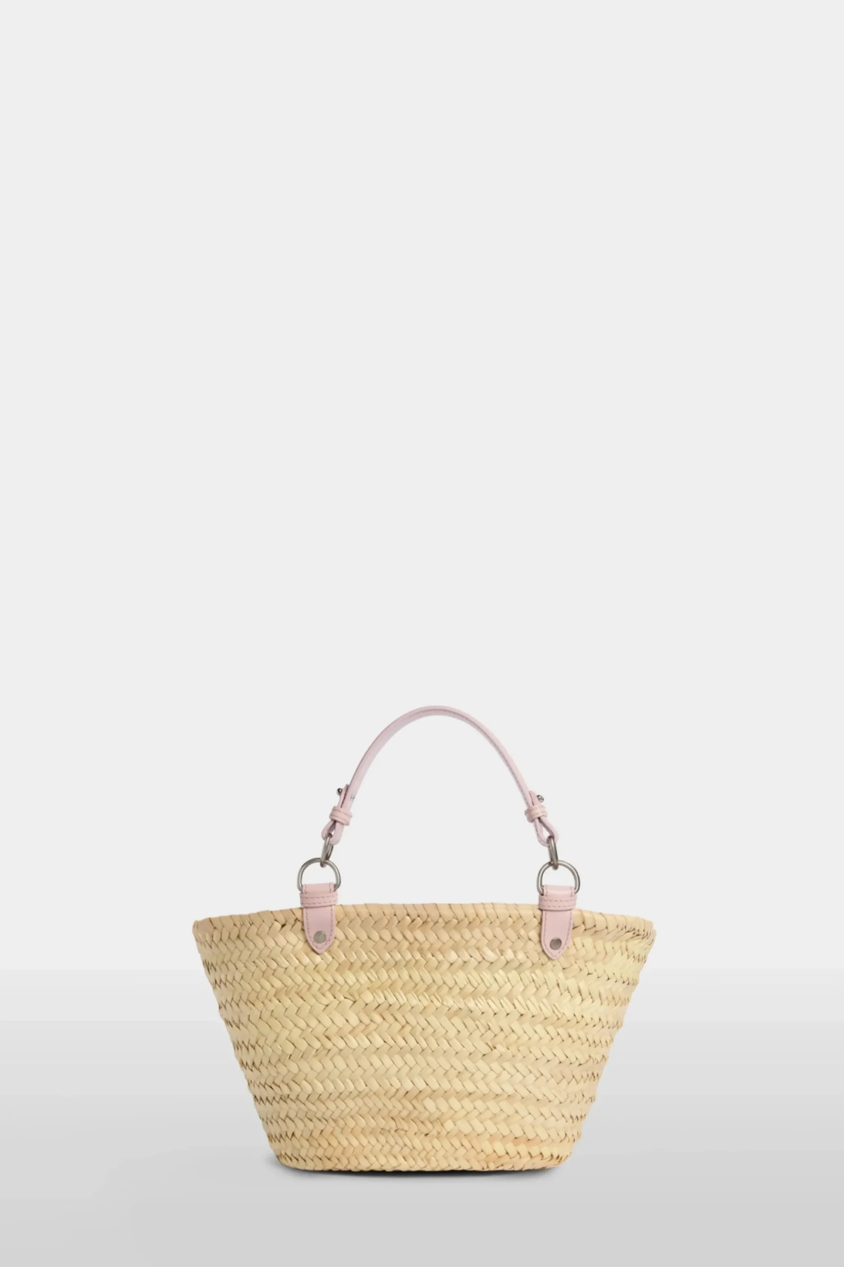 Fashion Borsa di Paglia Media Rosa Donna Borse