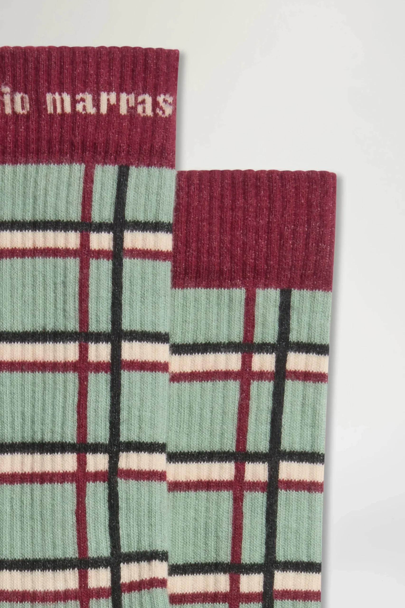 Discount Calze a Quadri Verdi e Bordeaux Donna Accessori Morbidi|Uomo