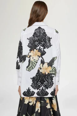 Best Camicia Bianca Ibiscus Patchworks Donna Camicie E Bluse