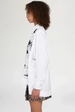 Best Camicia Bianca Ricami Neri Donna Camicie E Bluse