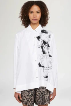 Best Camicia Bianca Ricami Neri Donna Camicie E Bluse