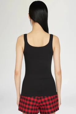Clearance Canotta Cuore Spezzato Nera Donna Magliette E Top|Uomo