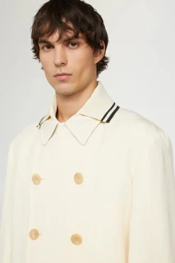 Online Cappotto Doppiopetto Crema Uomo Uomo