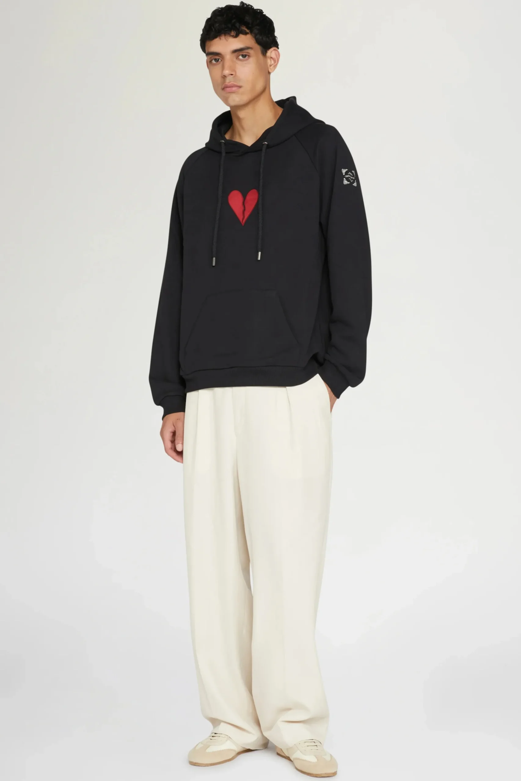 Discount Felpa con cappuccio cuore spezzato Donna Magliette E Top|Uomo