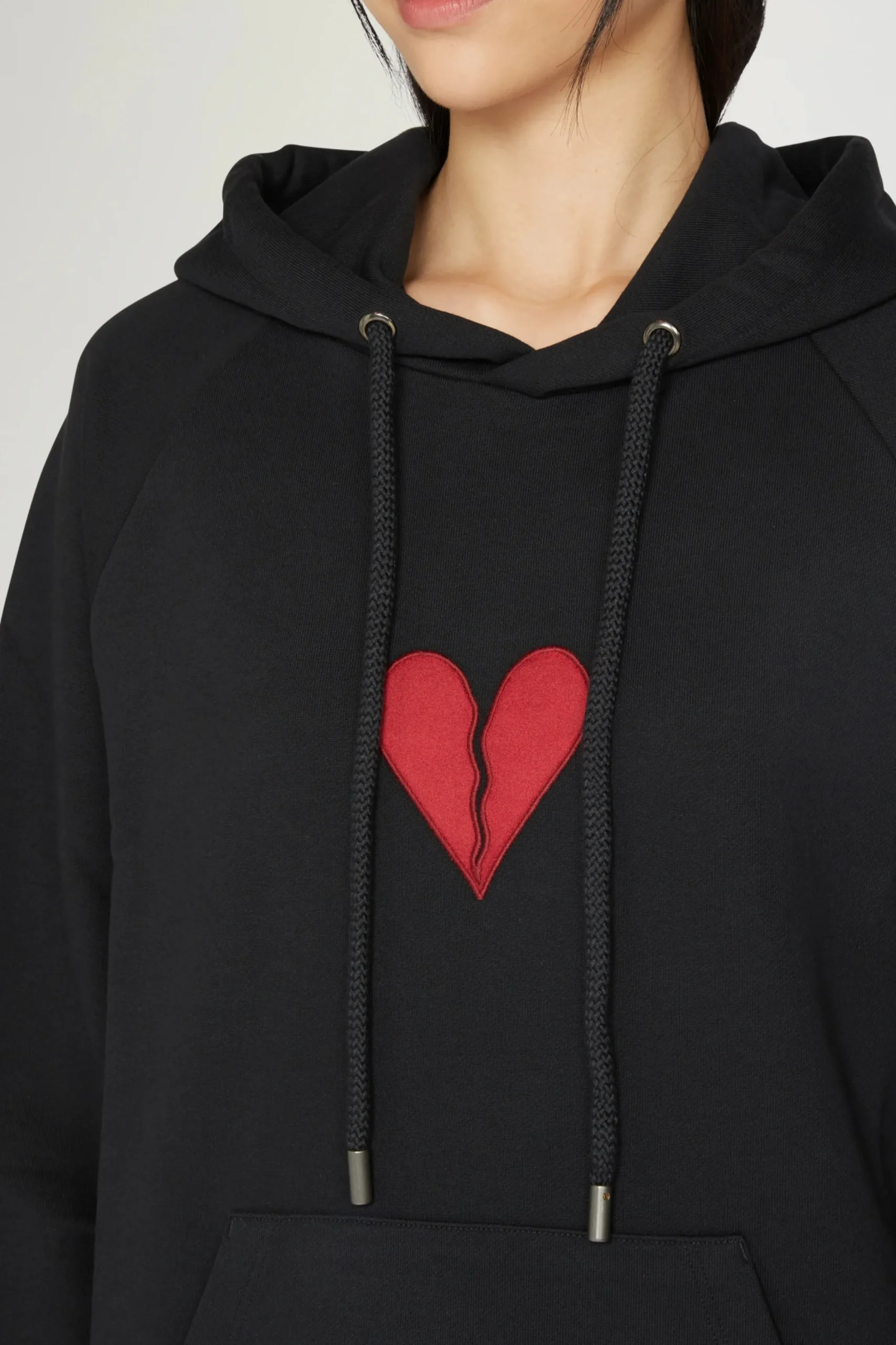 Discount Felpa con cappuccio cuore spezzato Donna Magliette E Top|Uomo
