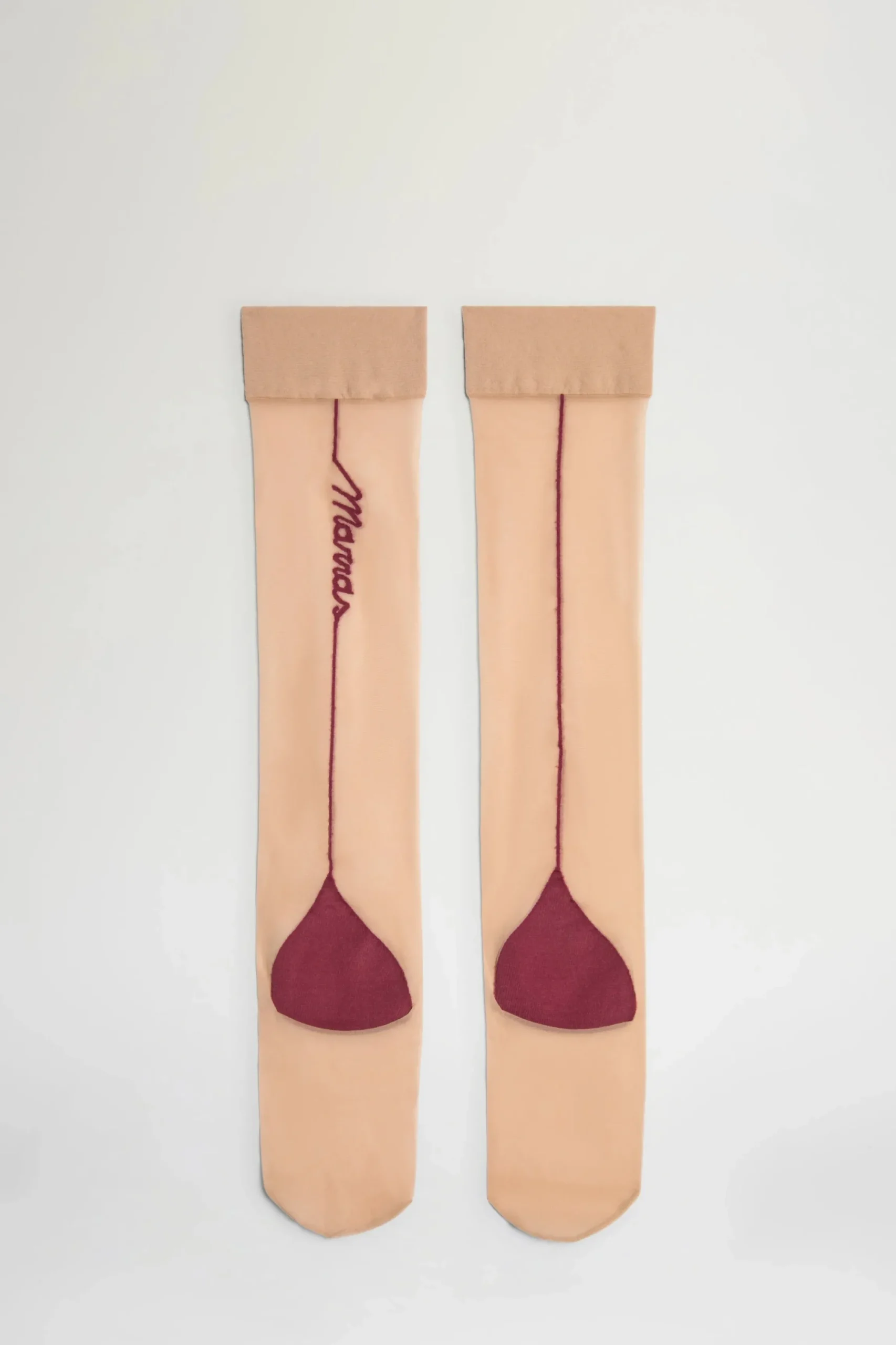 Best Gambaletti Nude e Bordeaux Donna Accessori Morbidi