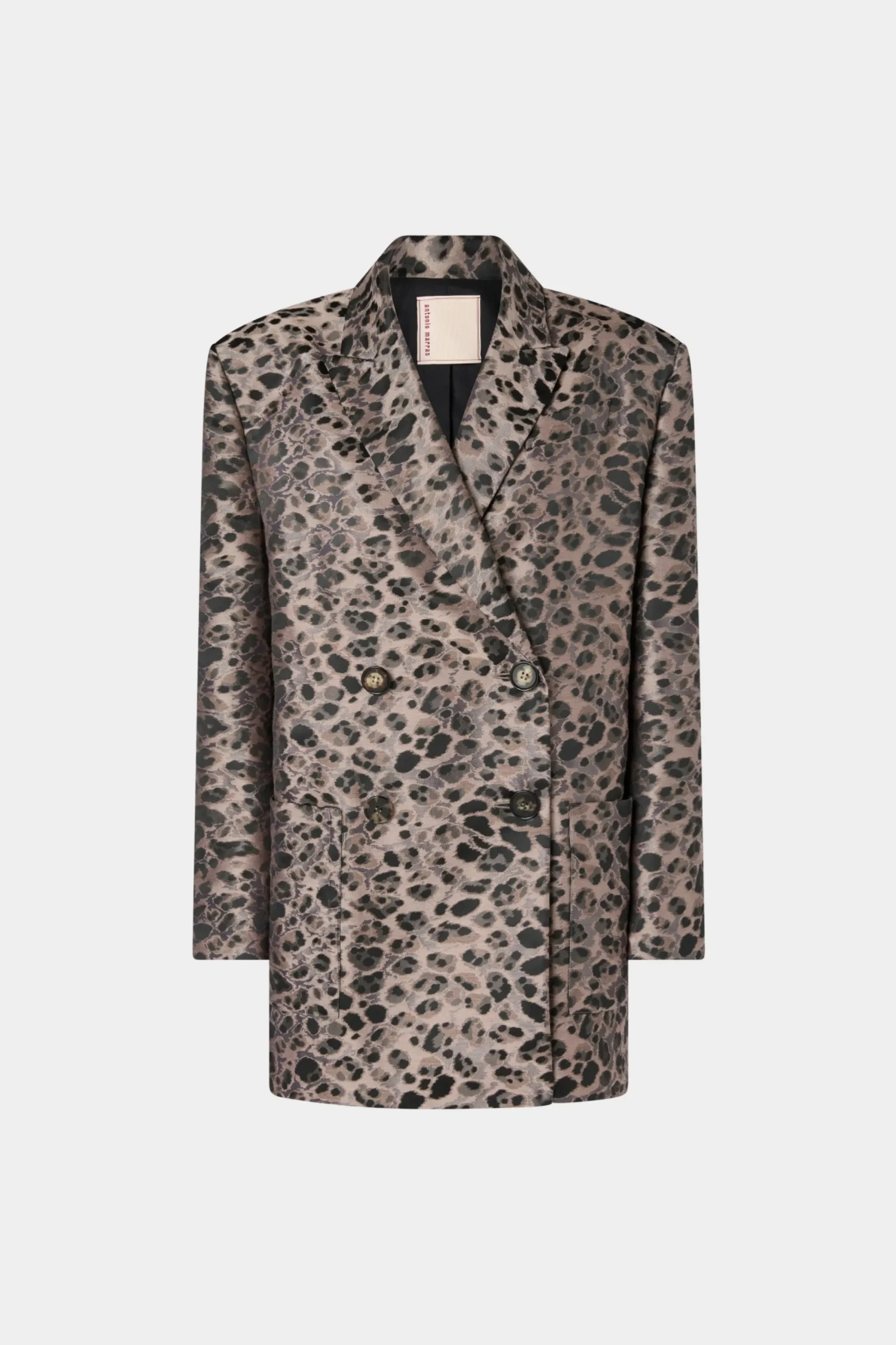 Sale Giacca Doppiopetto Stampa Animalier Donna Giacche E Capispalla