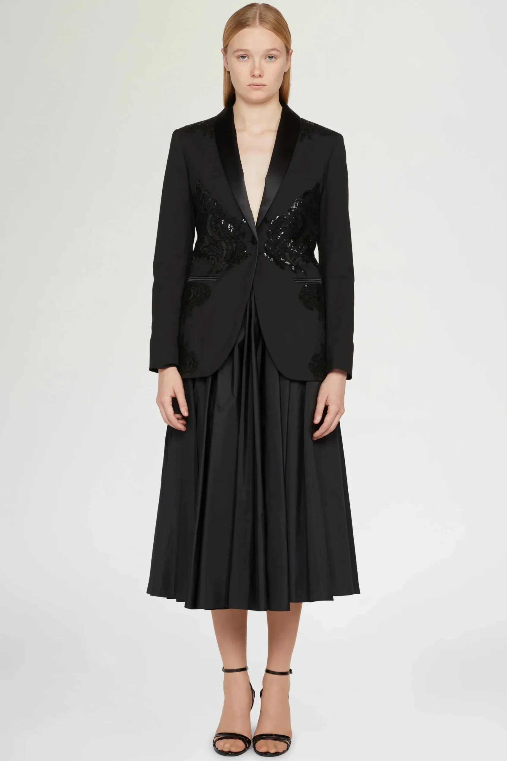 Discount Giacca nera con paillettes Donna Giacche E Capispalla