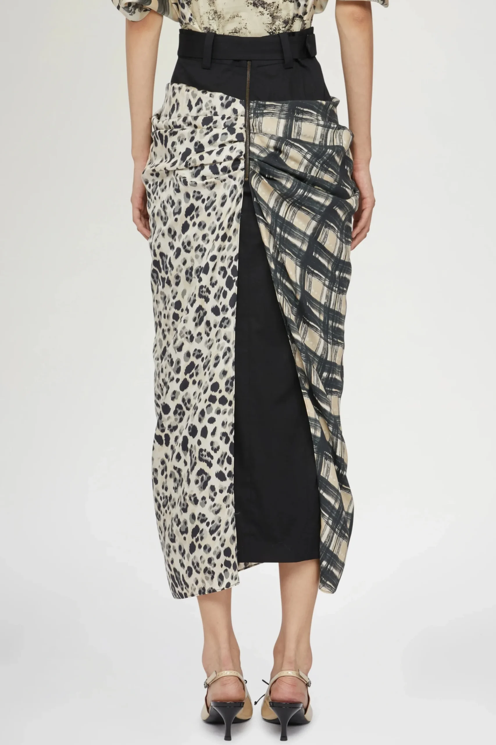 New Gonna in Seta Drappeggiata Donna Gonne
