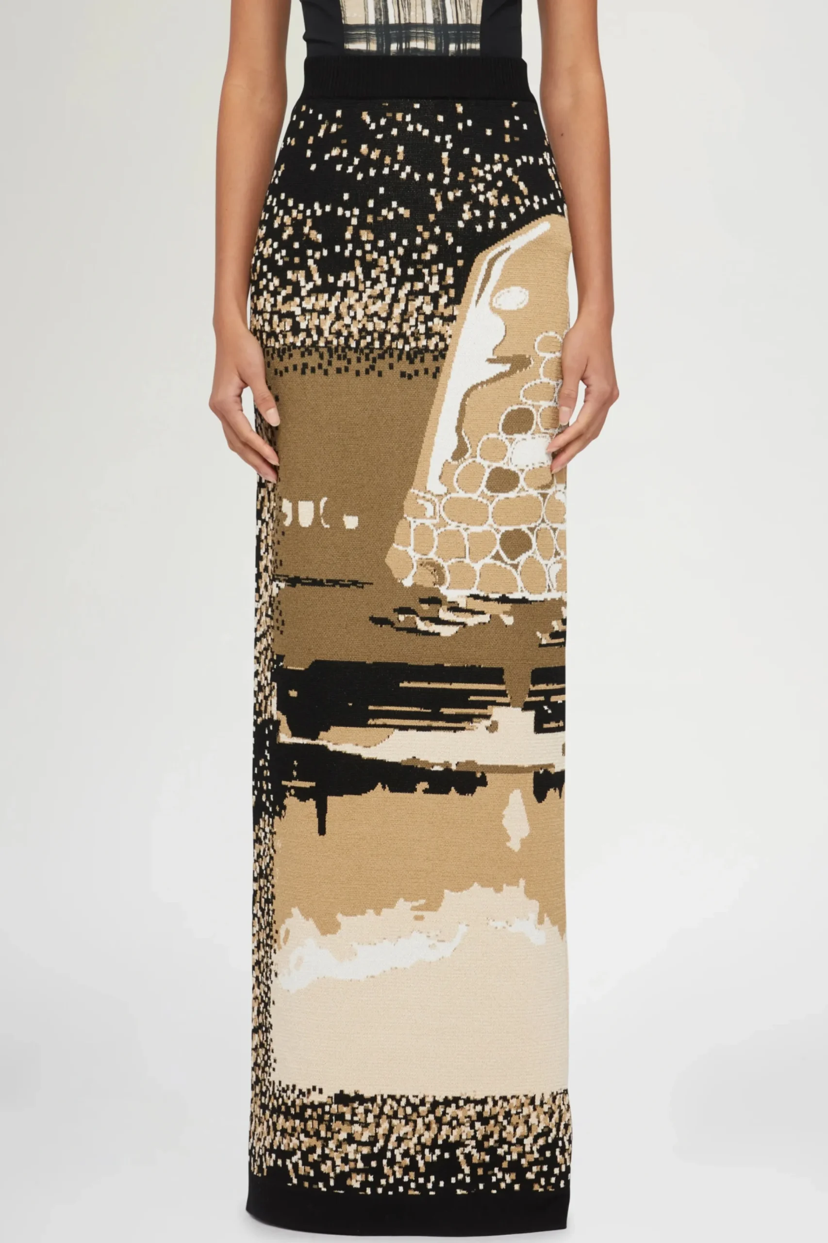 Clearance Gonna Lunga in Maglia Donna Maglieria|Gonne