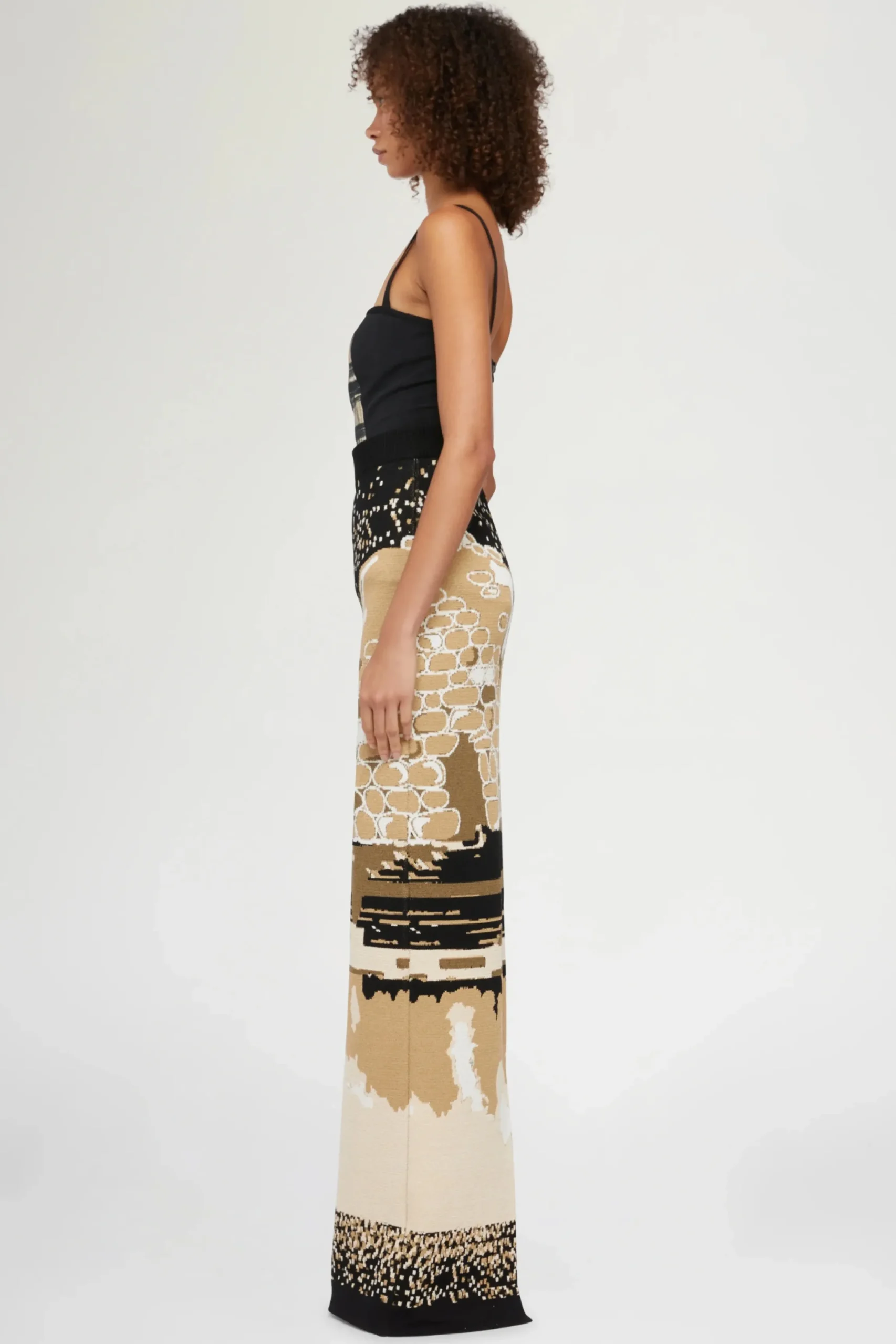 Clearance Gonna Lunga in Maglia Donna Maglieria|Gonne