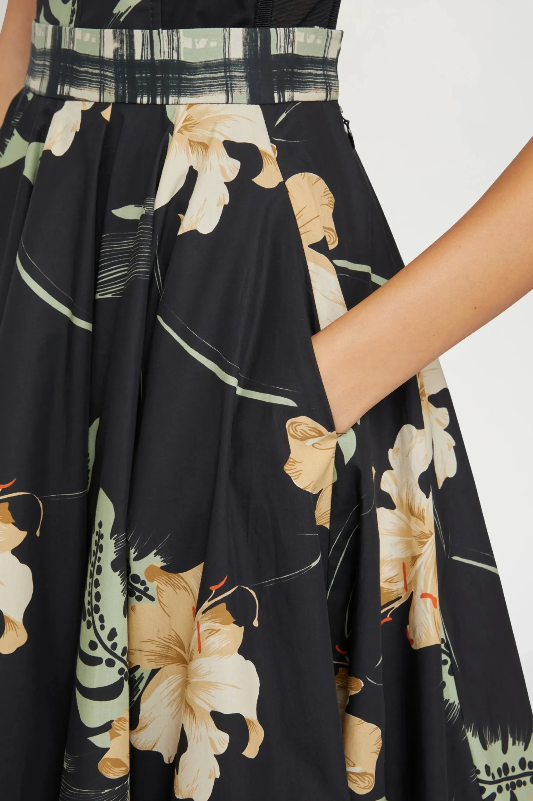 Outlet Gonna Midi Stampa Ibiscus Donna Gonne
