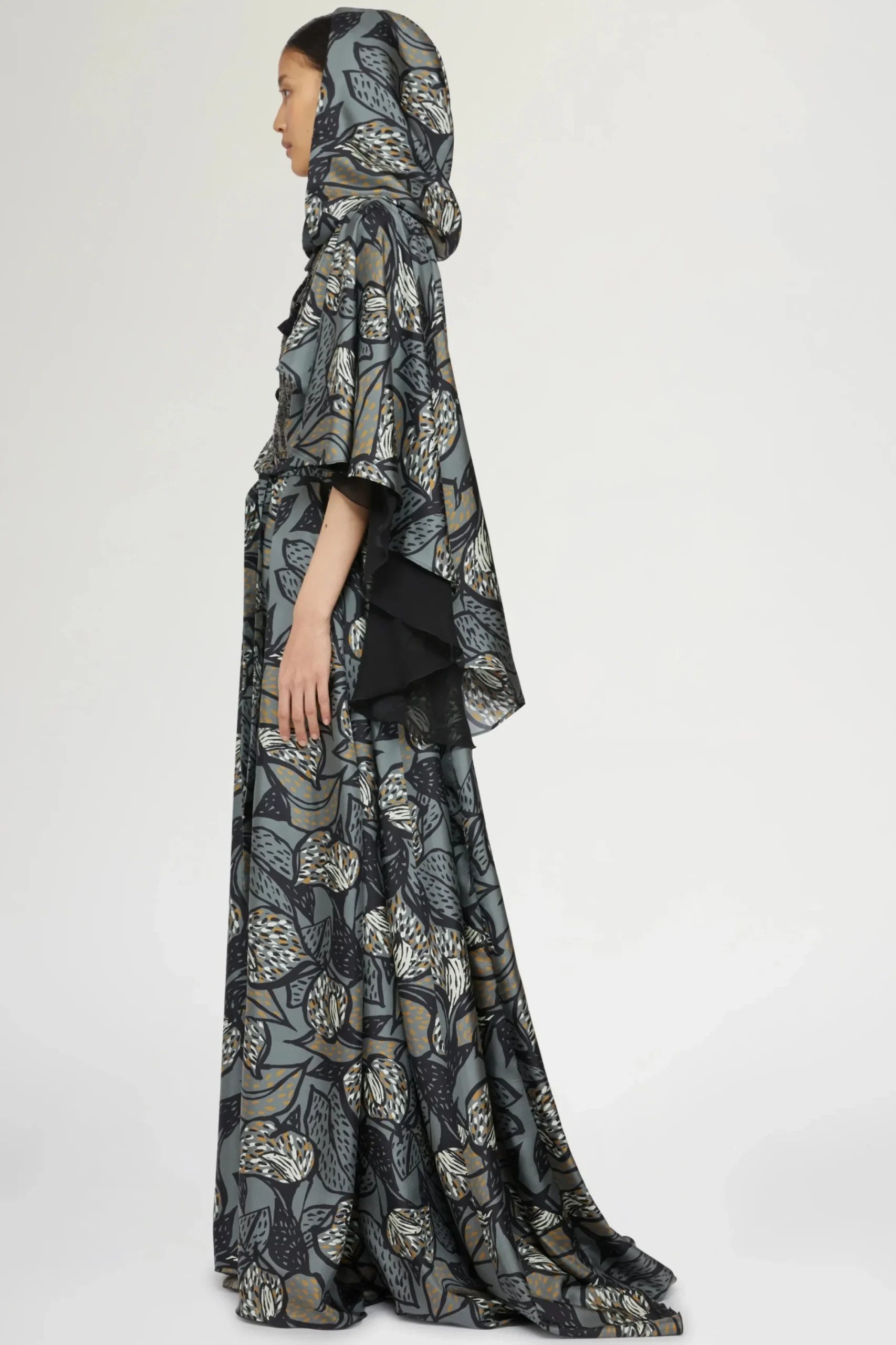 Outlet Maxi Abito Foresta Tropicale Donna Abiti