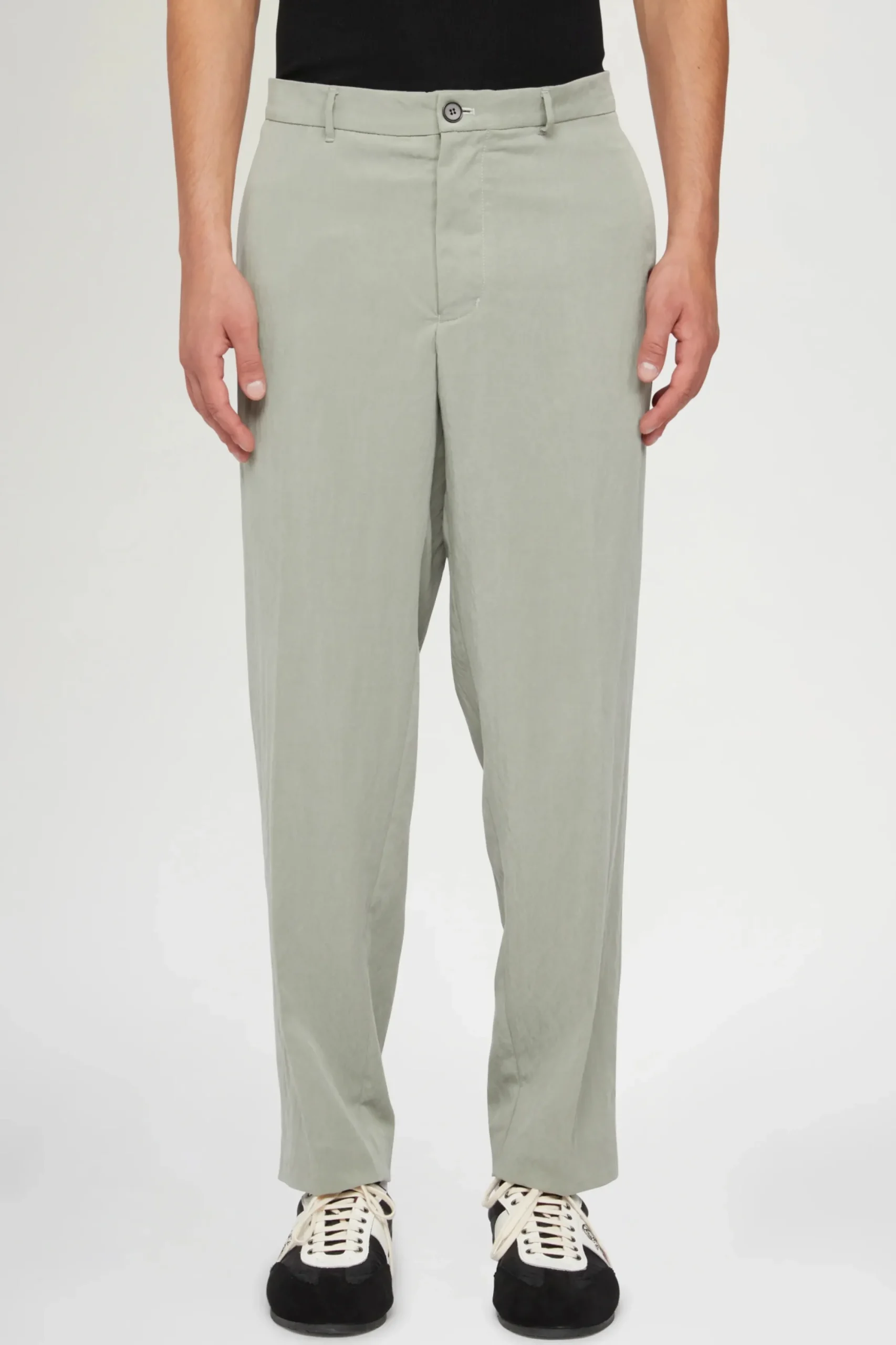Best Pantaloni Dritti Verde Salvia Uomo Uomo