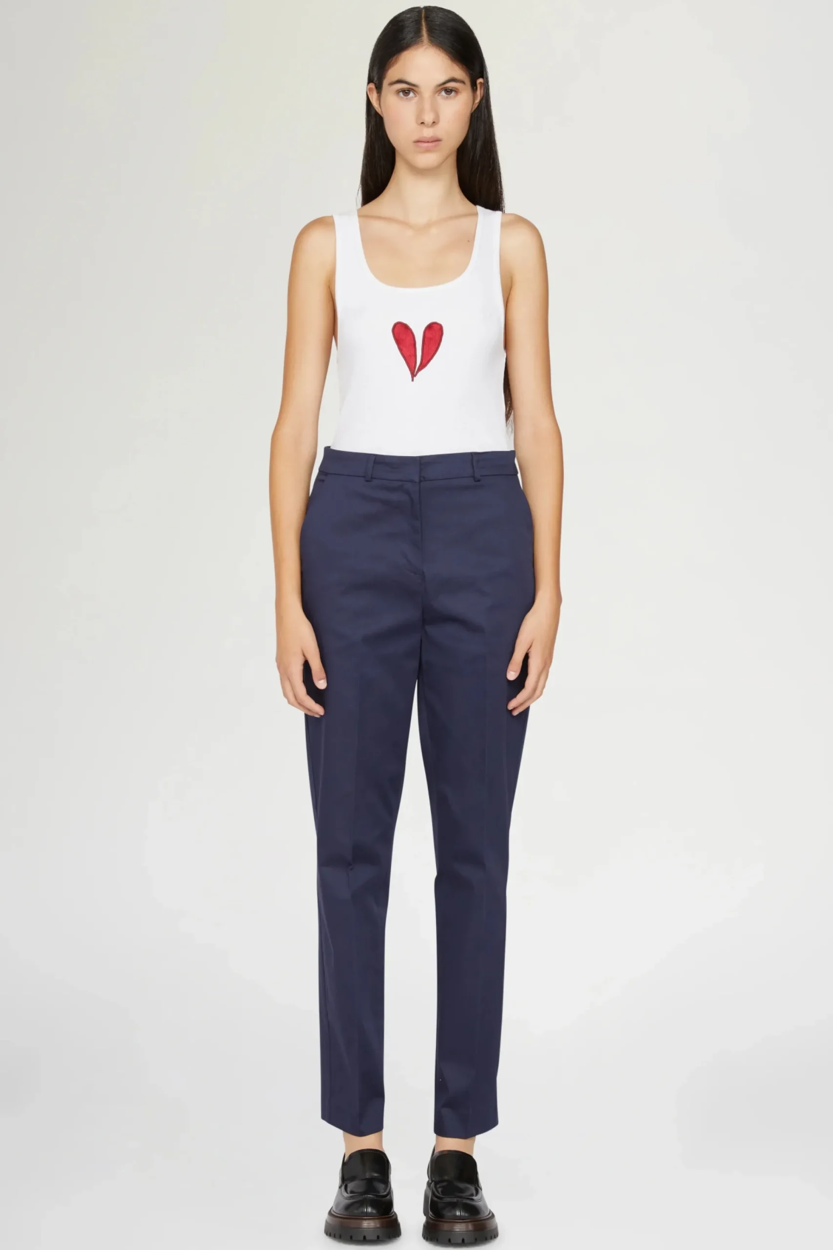 Clearance Pantaloni Slim Blu Donna Pantaloni