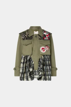 Outlet Parka Quadri Donna Giacche E Capispalla