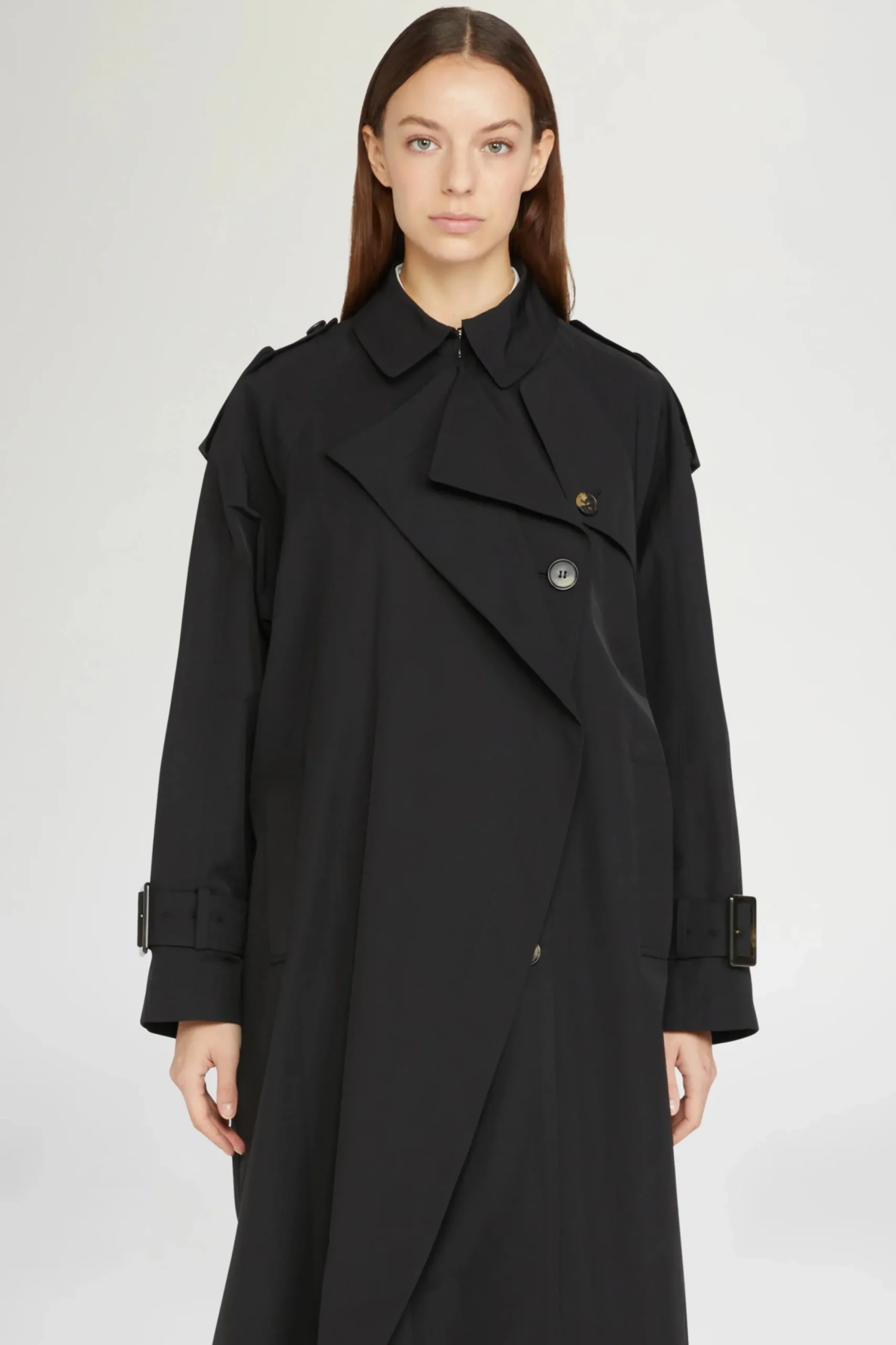 Online Trench Nero Donna Giacche E Capispalla