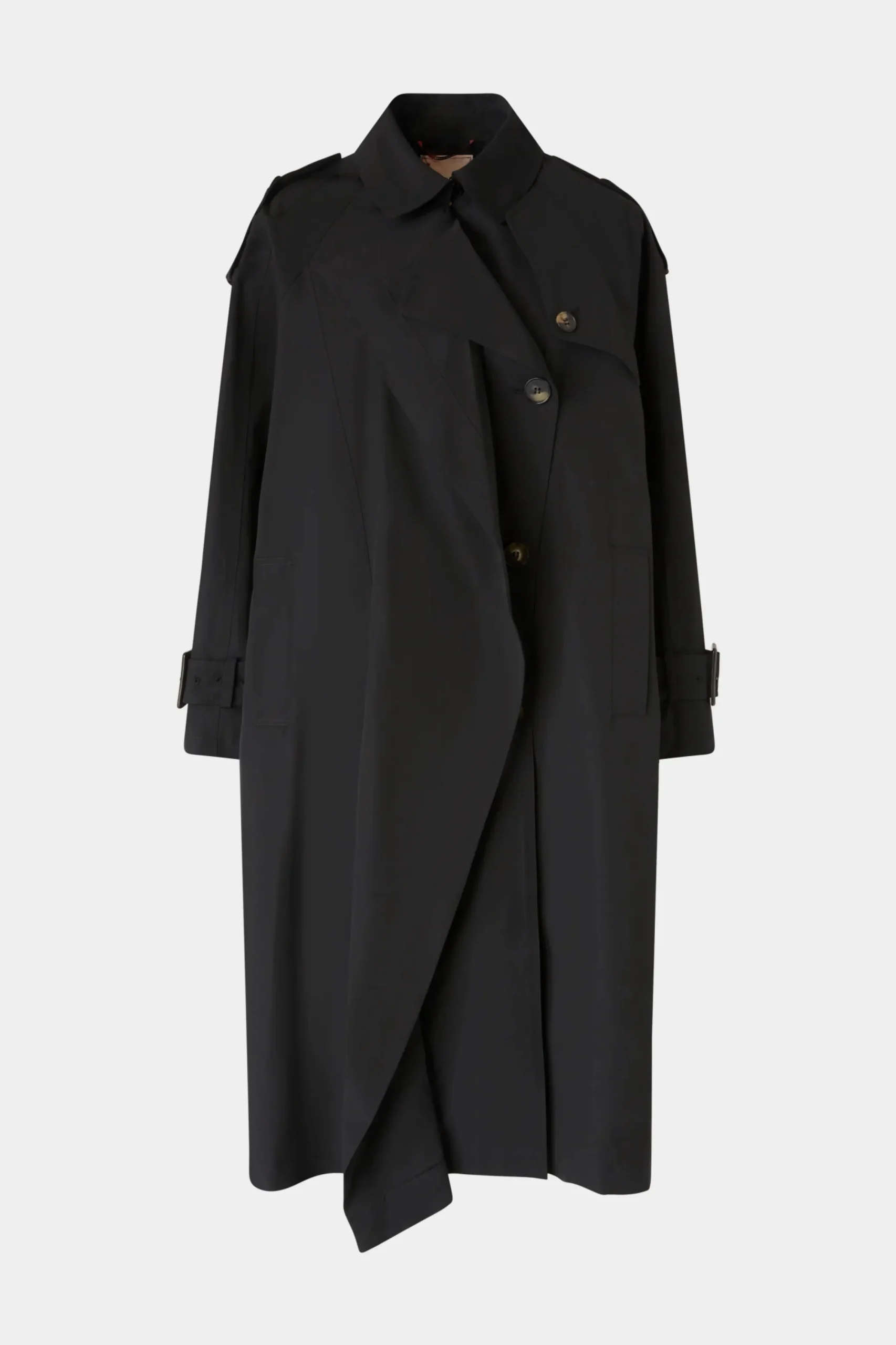 Online Trench Nero Donna Giacche E Capispalla