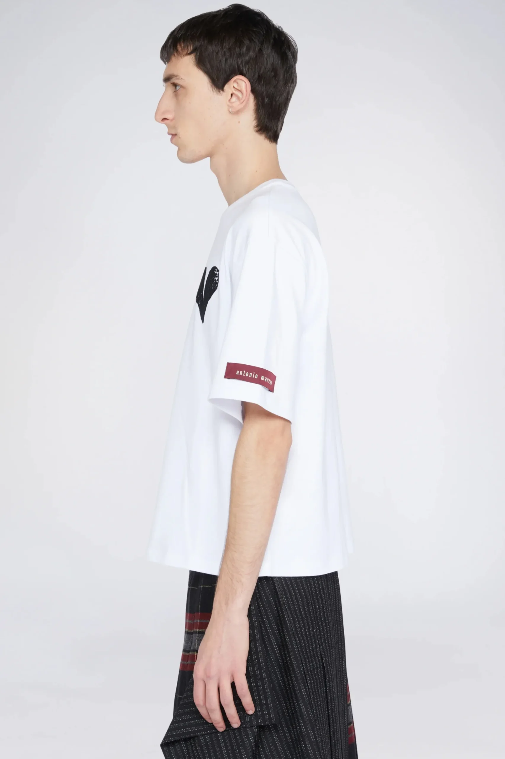 Hot T-shirt Cuore Bianca Uomo Uomo