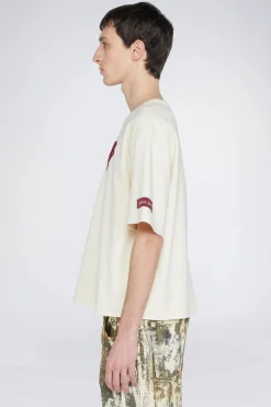 Hot T-shirt Cuore Crema Uomo Uomo