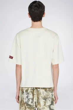 Hot T-shirt Cuore Crema Uomo Uomo