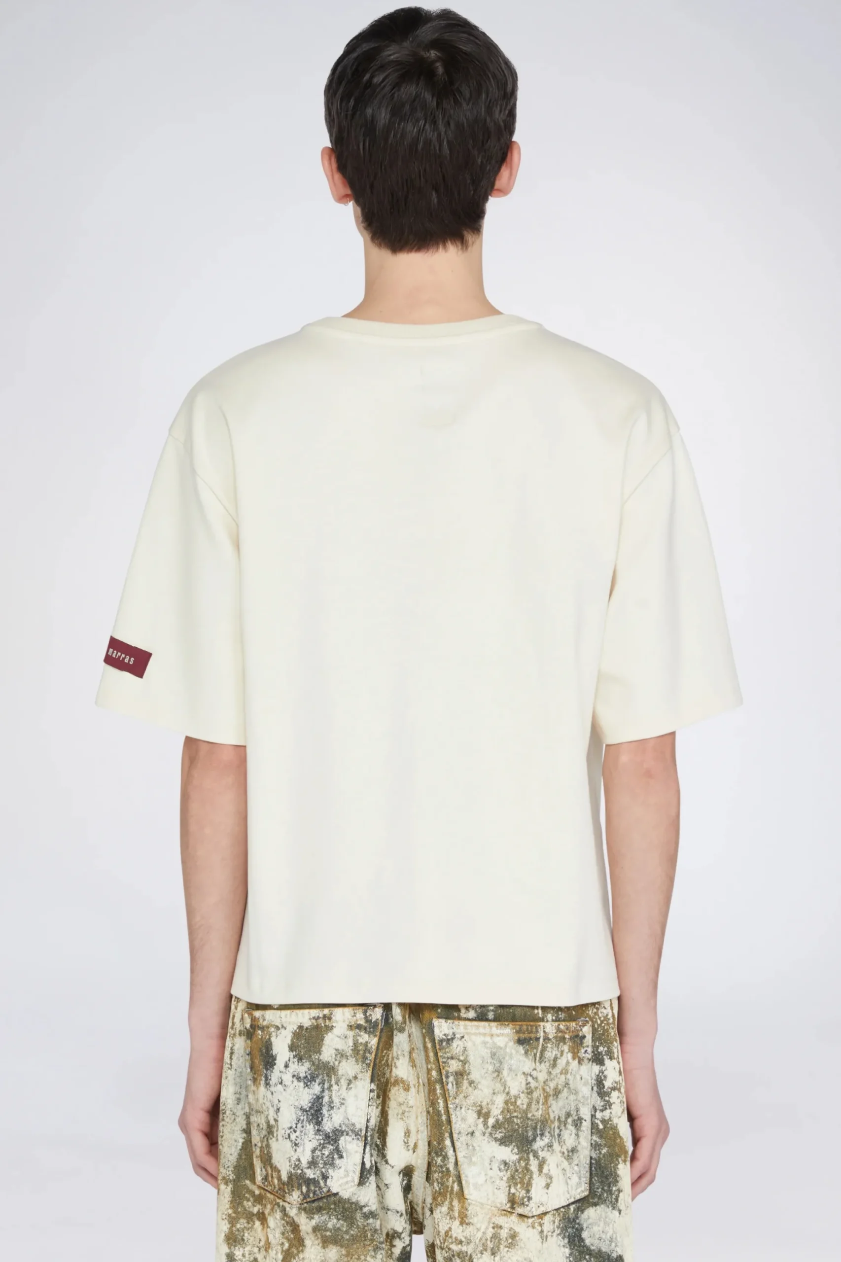 Hot T-shirt Cuore Crema Uomo Uomo