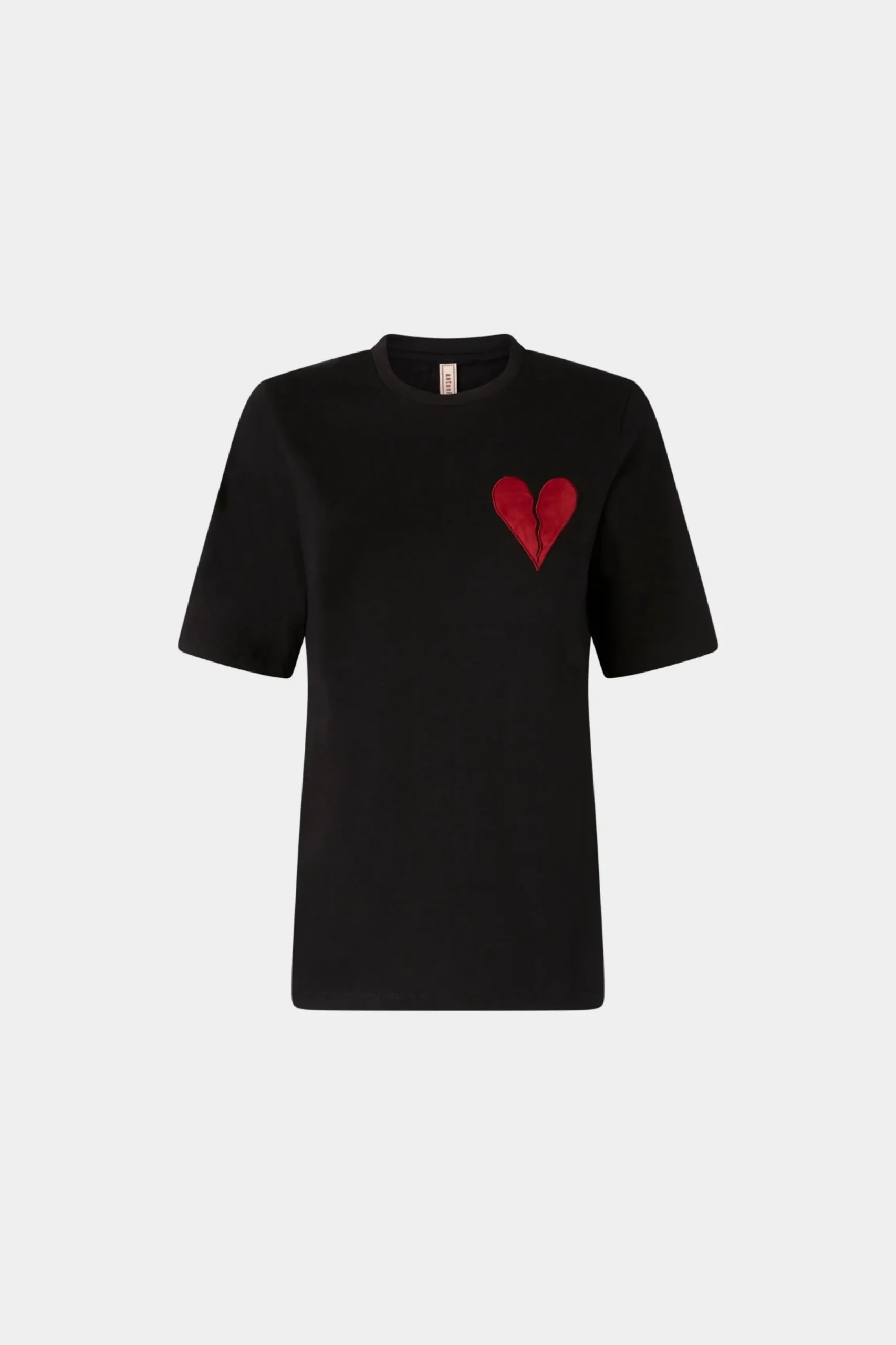 Online T-shirt Cuore Spezzato Nera Donna Magliette E Top|Uomo