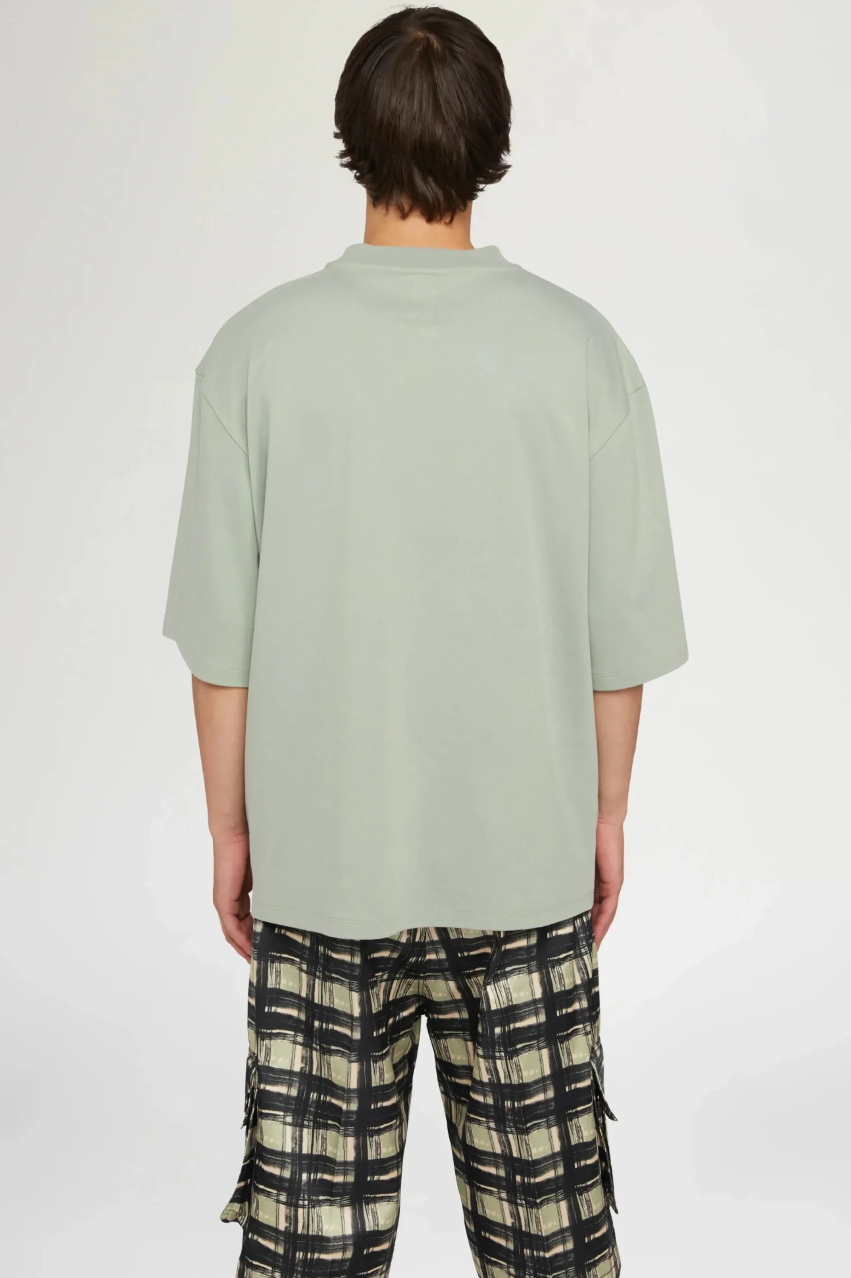 New T-shirt in Cotone Verde Uomo Uomo