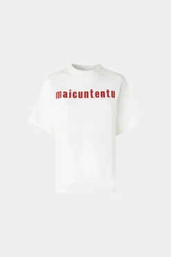 Online T-shirt Maicuntentu Bianca Donna Magliette E Top