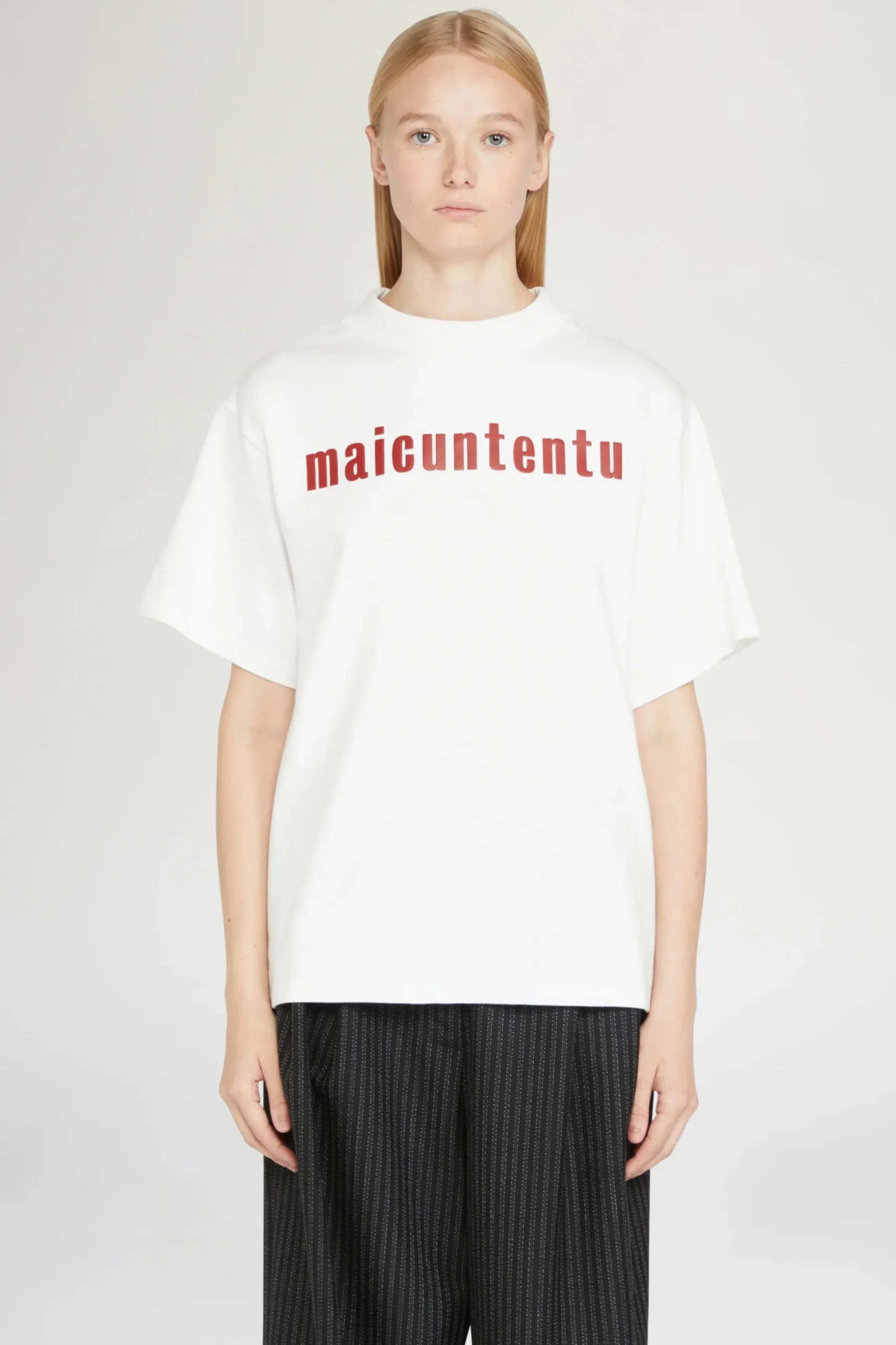 Online T-shirt Maicuntentu Bianca Donna Magliette E Top