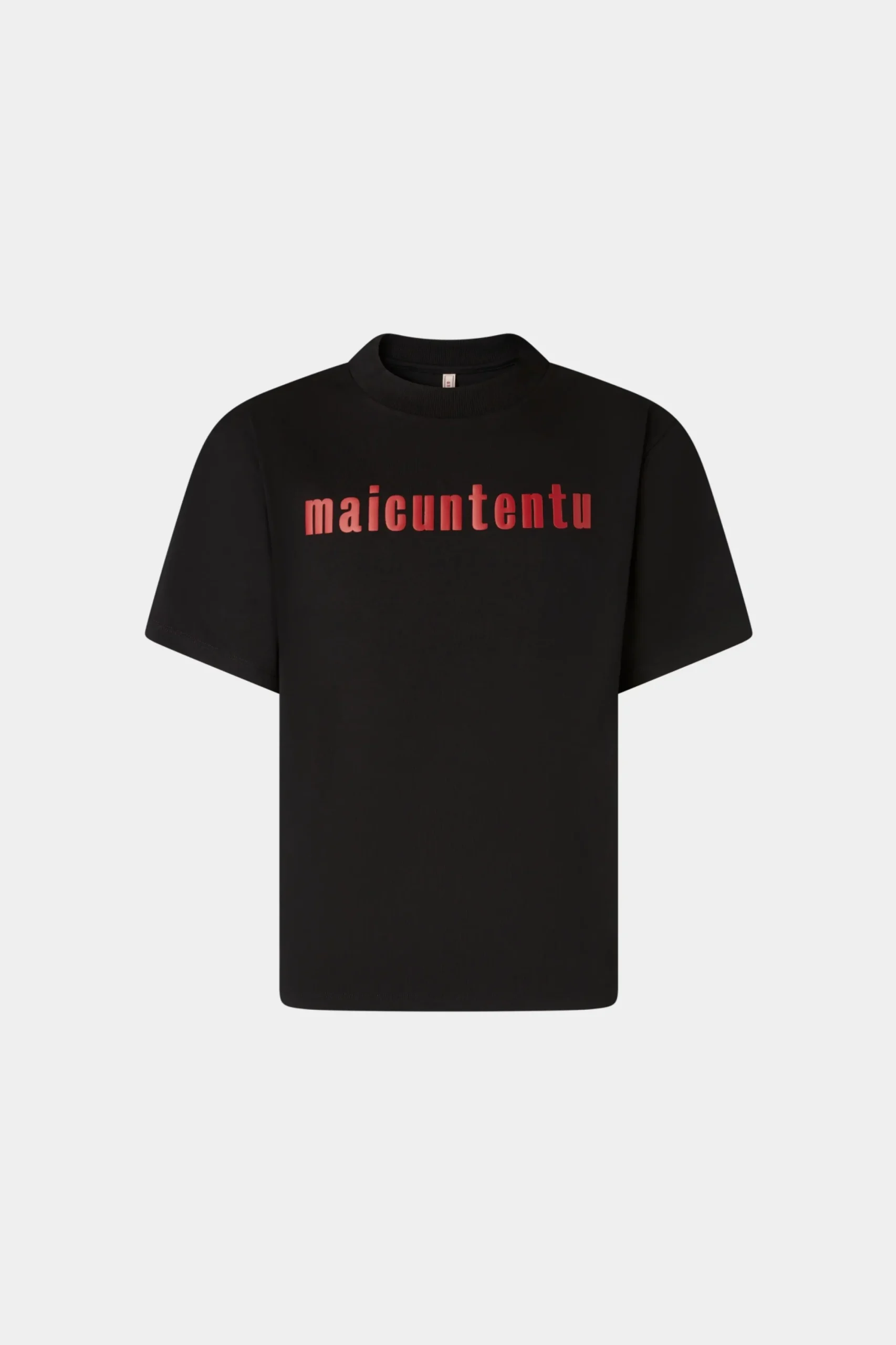 New T-shirt Maicuntentu Nera Uomo Uomo